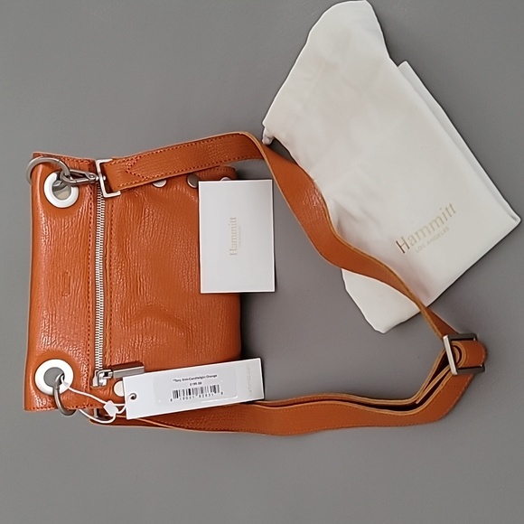 Hammitt Handbags - Hammitt Tony Small Candlelight Orange Zip Crossbody Bag $195